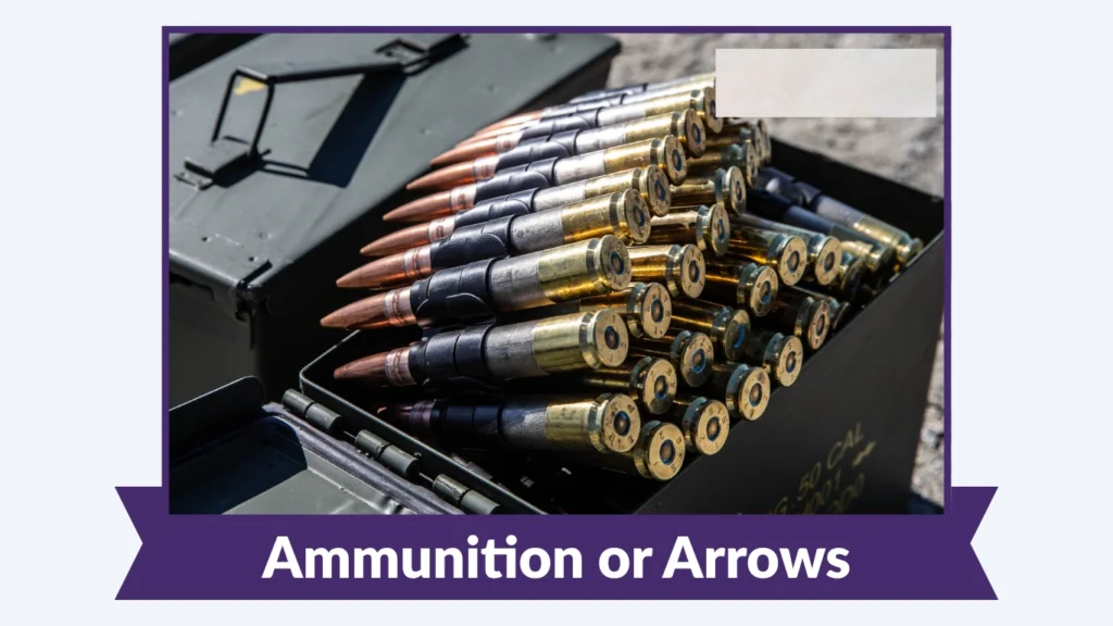 Ammunition or Arrows