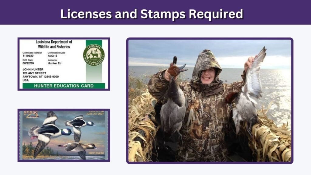 Licenses and Stamps Required