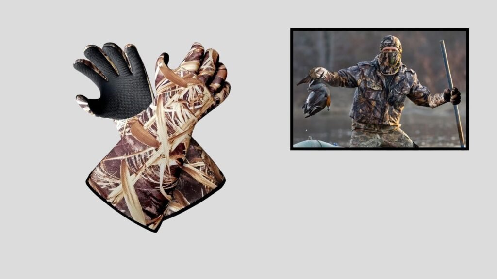 AUSCAMOTEK Waterproof Neoprene Waterfowl Hunting Gloves