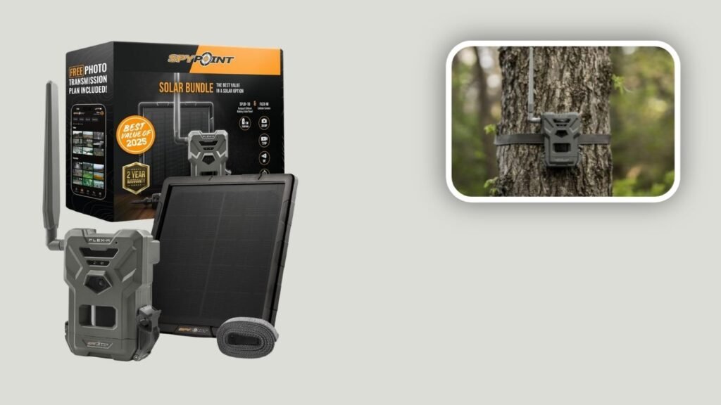 SPYPOINT FLEX-M Solar Cellular Trail Camera Bundle
