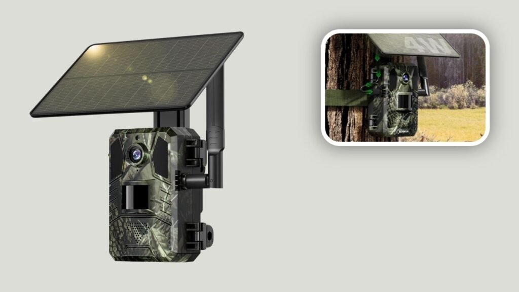 SEHMUA 4G LTE Cellular Trail Camera With Solar Panel