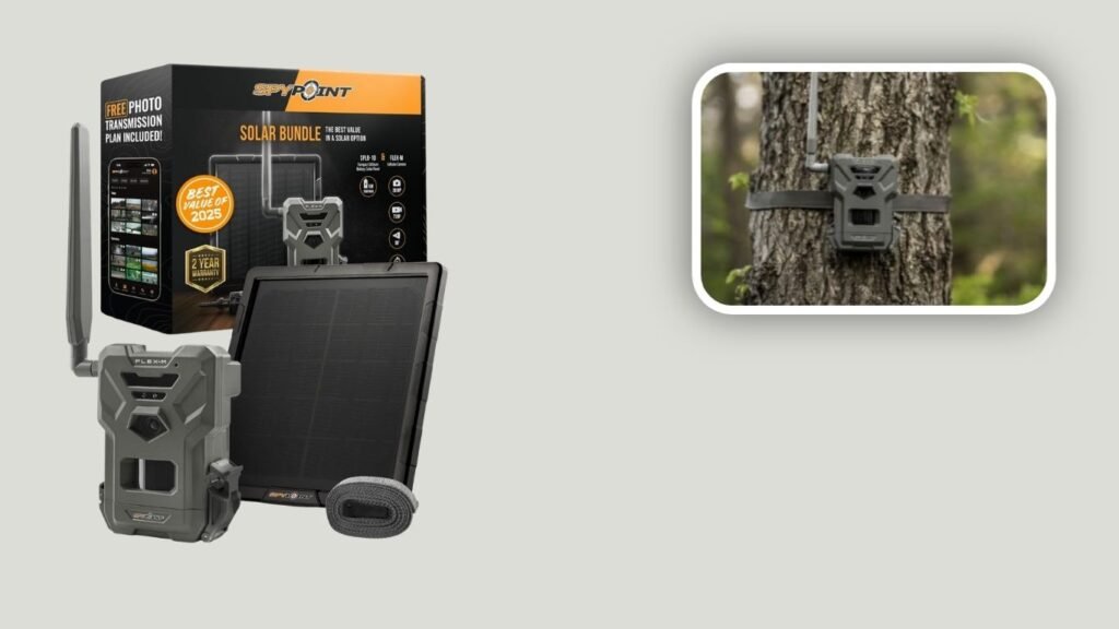  SPYPOINT FLEX-M Solar Cellular Trail Camera Bundle