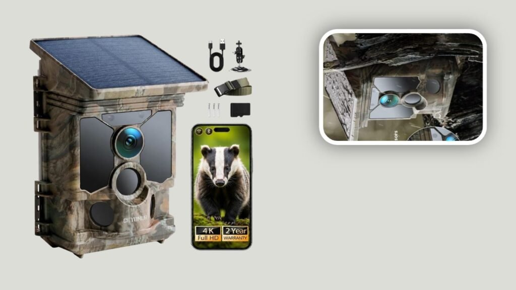 CEYOMUR Solar WiFi Trail Camera