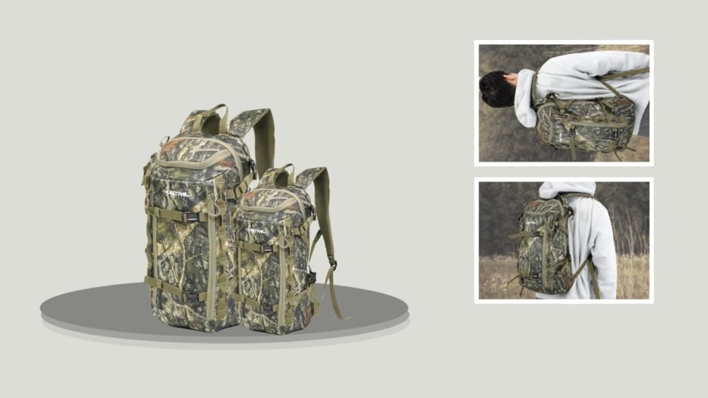 HUNTPAL 18L Camo Hunting Daypack – Small