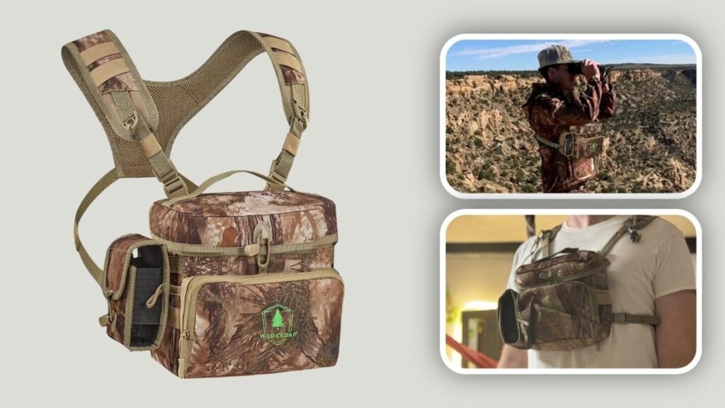  Wild Cedar Binocular Harness with Rangefinder Pouch