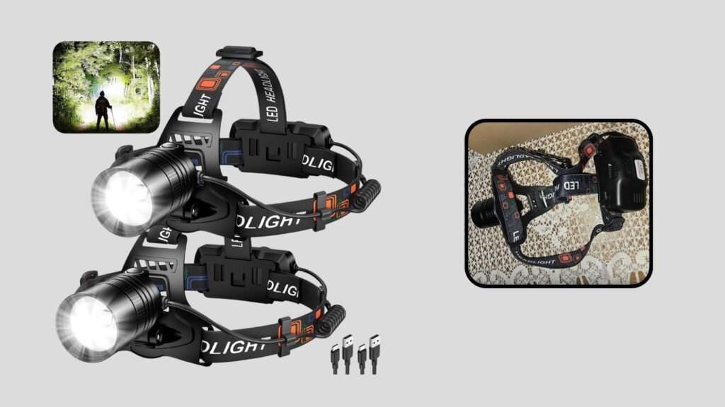 crazybrace Rechargeable LED Hunting Headlamp