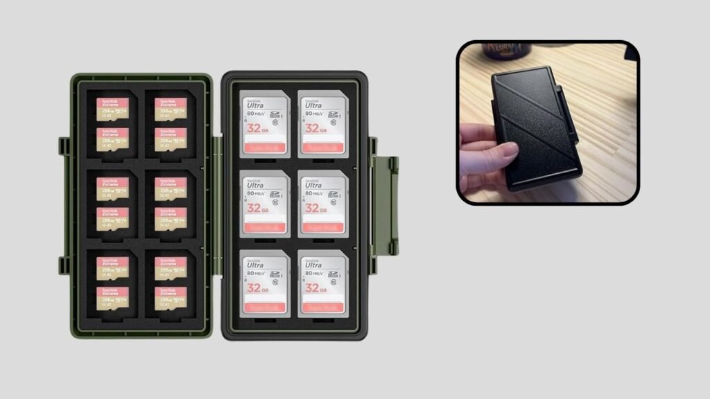 JJC Olive Green 36-Slot Memory Card Case