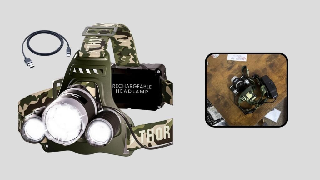  TDC Camo Rechargeable Hunting Headlamp