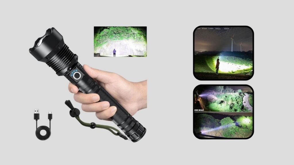 Rechargeable High-Power Waterproof Flashlight