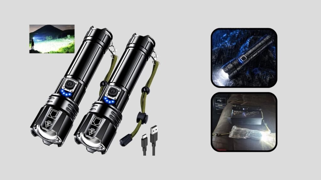 AKNEAR Rechargeable Waterproof Flashlight