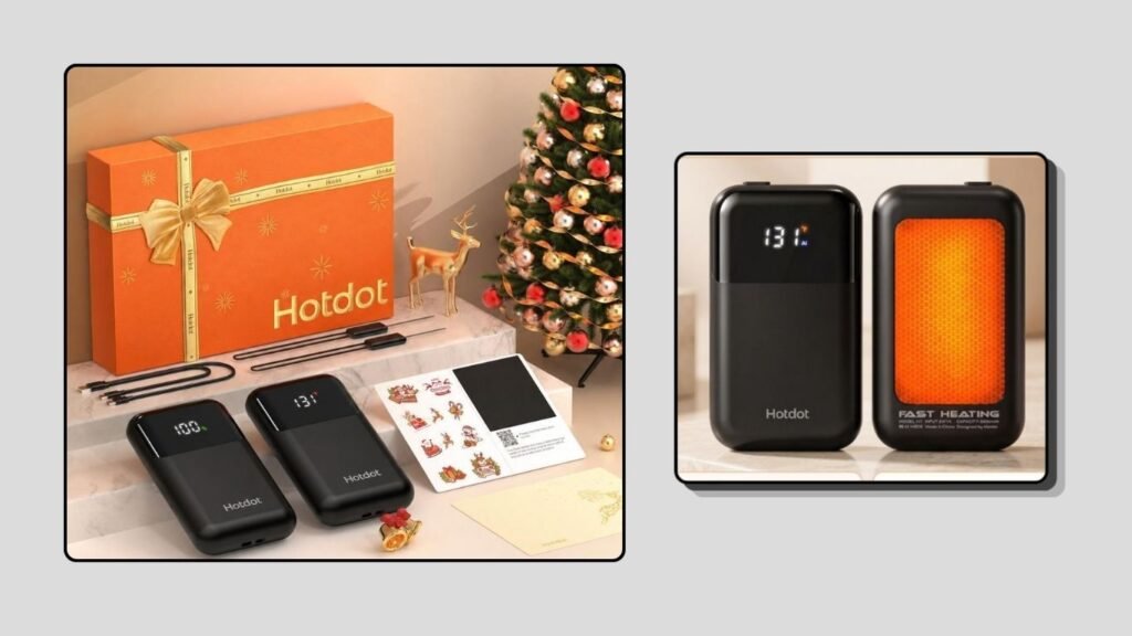 Hotdot Rechargeable Hand Warmers with LED Display
