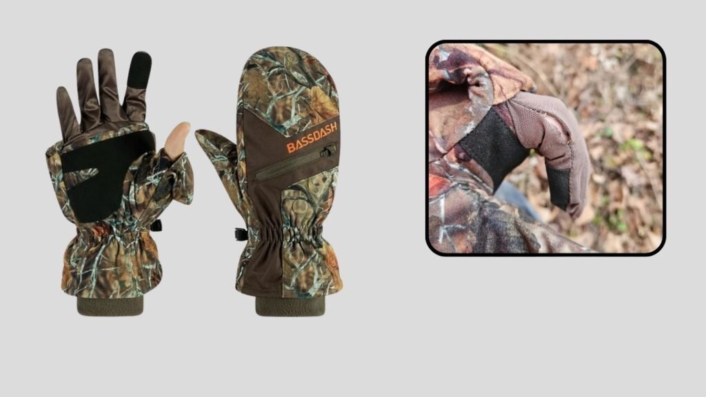 BASSDASH Men’s Insulated Hunting Mittens