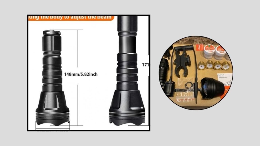 Odepro KL52Plus Zoomable Hunting Flashlight Kit