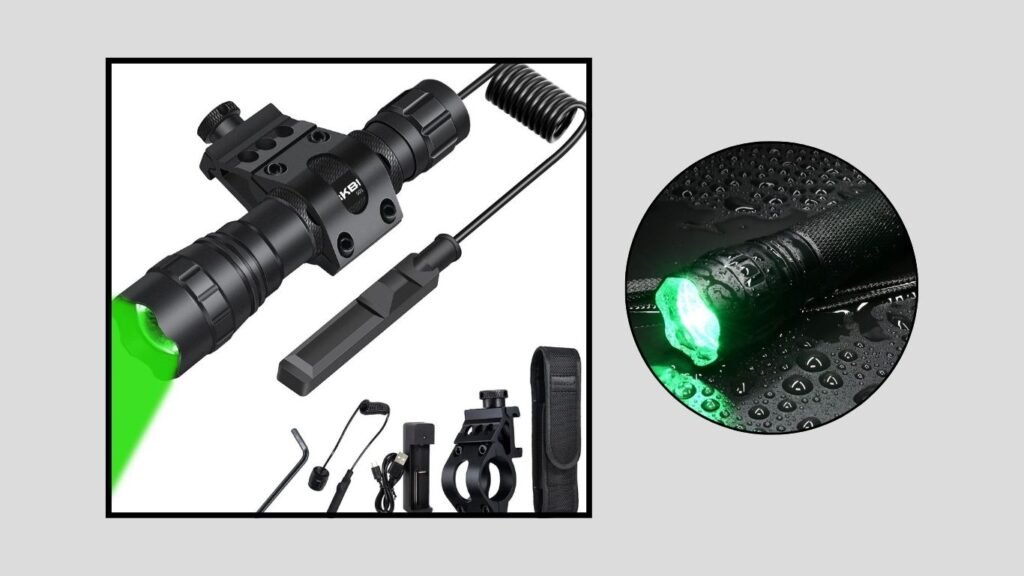 DARKBEAM Rechargeable Green Light Flashlight