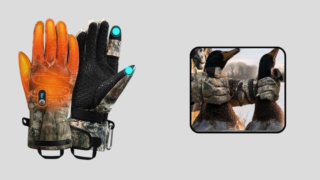 JS LifeStyle Heated Hunting Gloves with Trigger Finger Access
