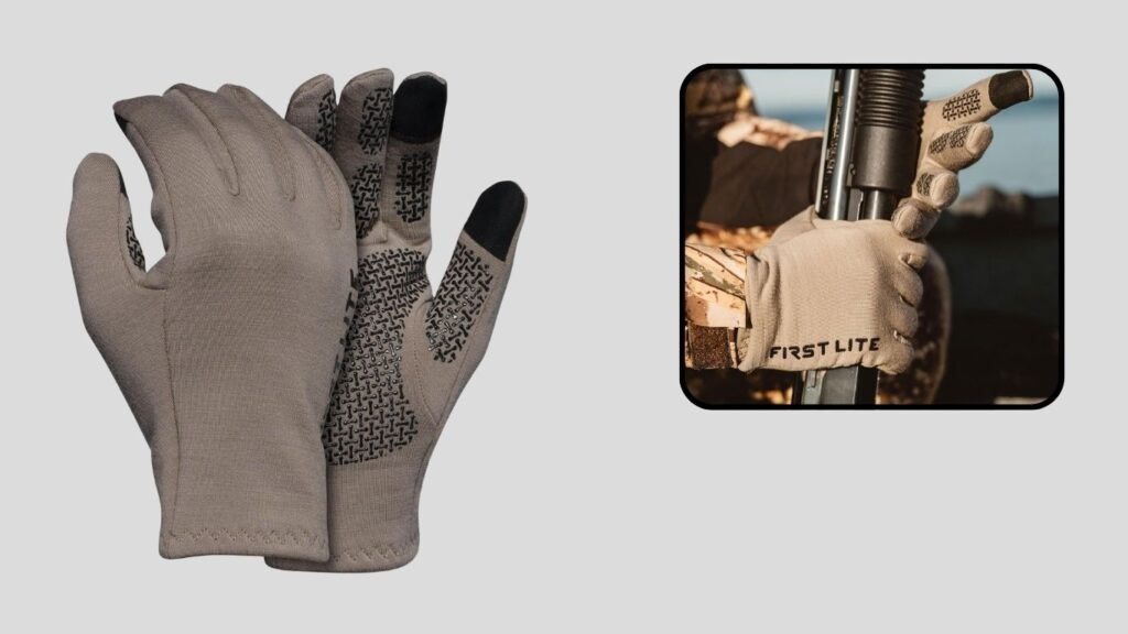 First Lite Rugged Wool Fleece Gloves