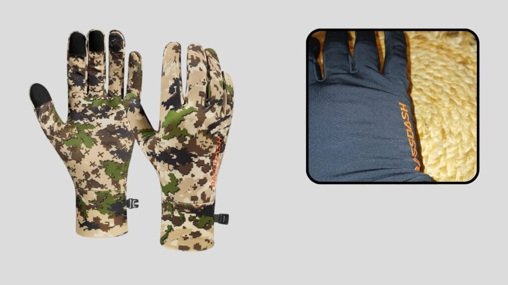 BASSDASH Lightweight Hunting Touchscreen Gloves