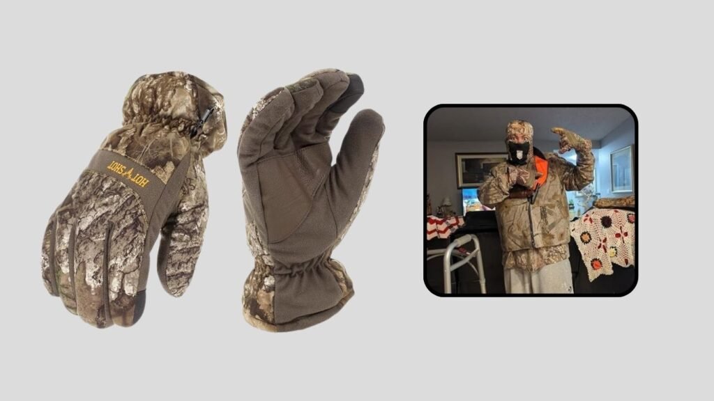 HOT SHOT Men’s Defender Camouflage Hunting Gloves