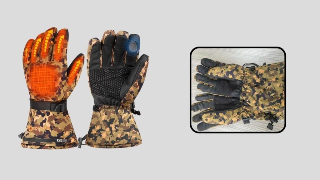 GIOIGOO 3200mAh Rechargeable Heated Hunting Gloves