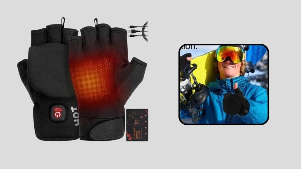 YongGfte Rechargeable Full & Half Finger Heated Gloves