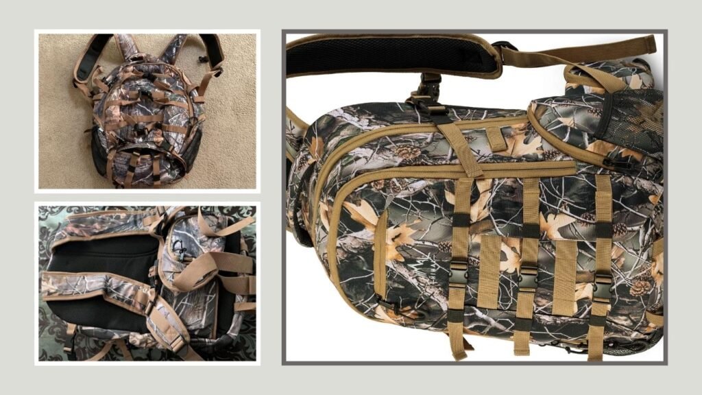 GoHimal 30L Waterproof Hunting Backpack with Bow Holder