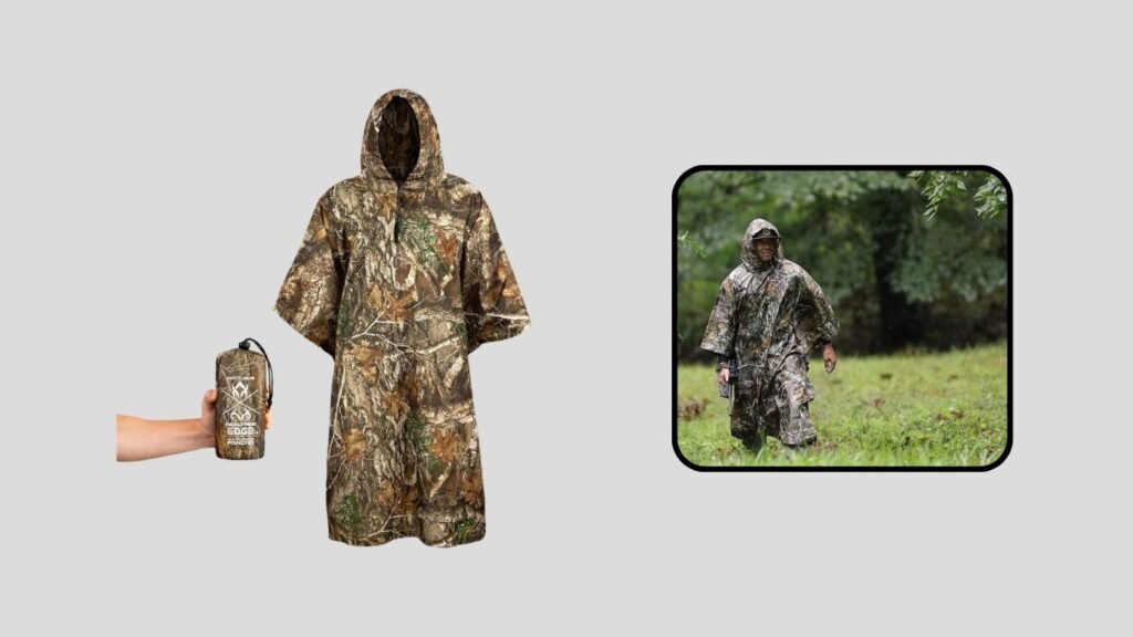  Realtree EDGE Camo Rain Poncho for Adults